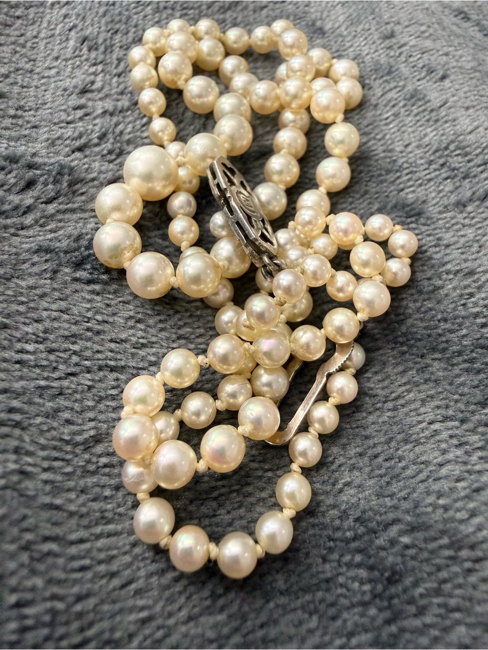 Mikimoto Pearl Strand Necklace! 21” WOW - Picture 10 of 11